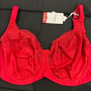 Panache Harmony 38H full cup bra red